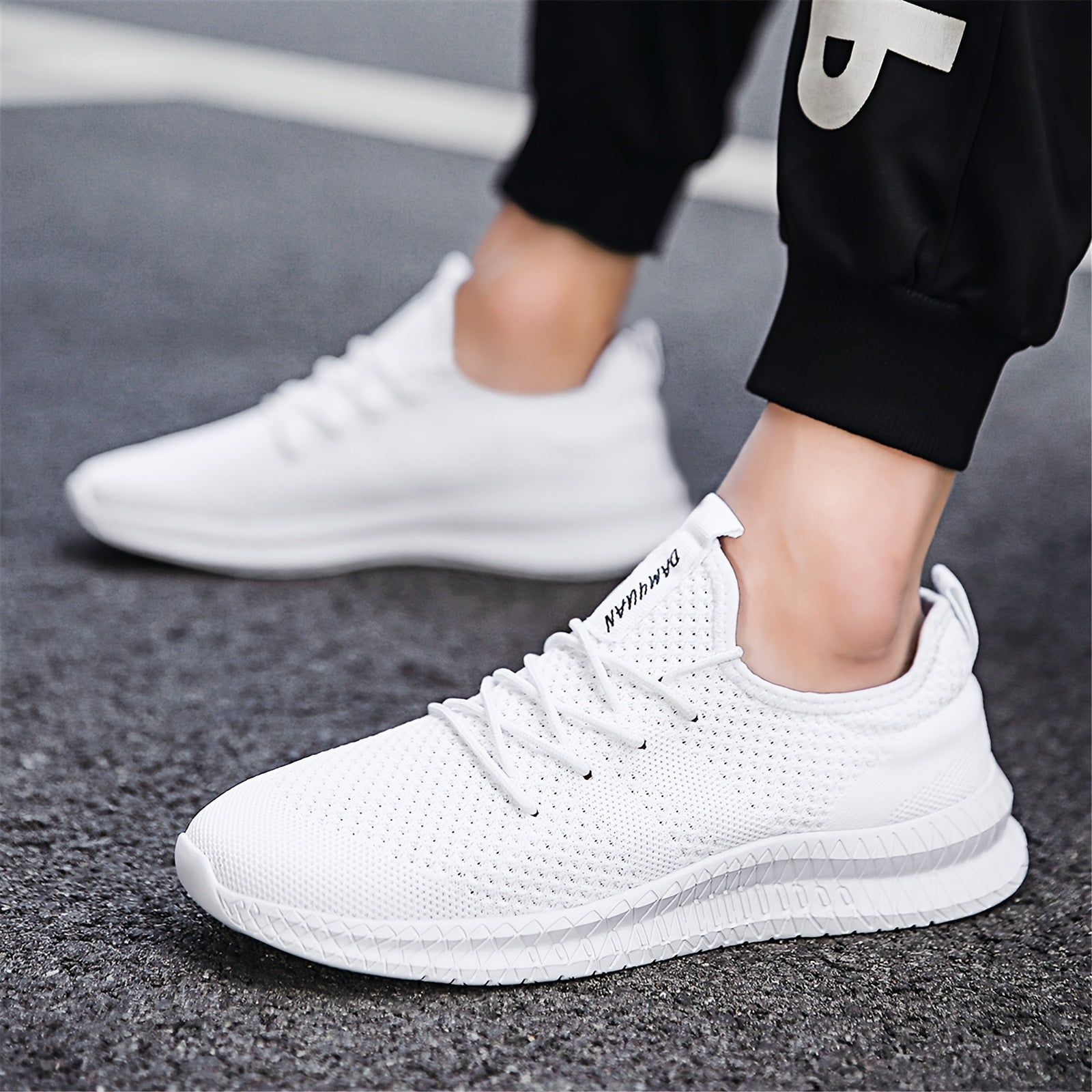 Women Running Shoes Breathable Sneakers Gym Tennis Lace Up Lightweight Shoes