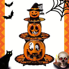 Halloween Pumpkin Cake Stand Ghost Party Tray