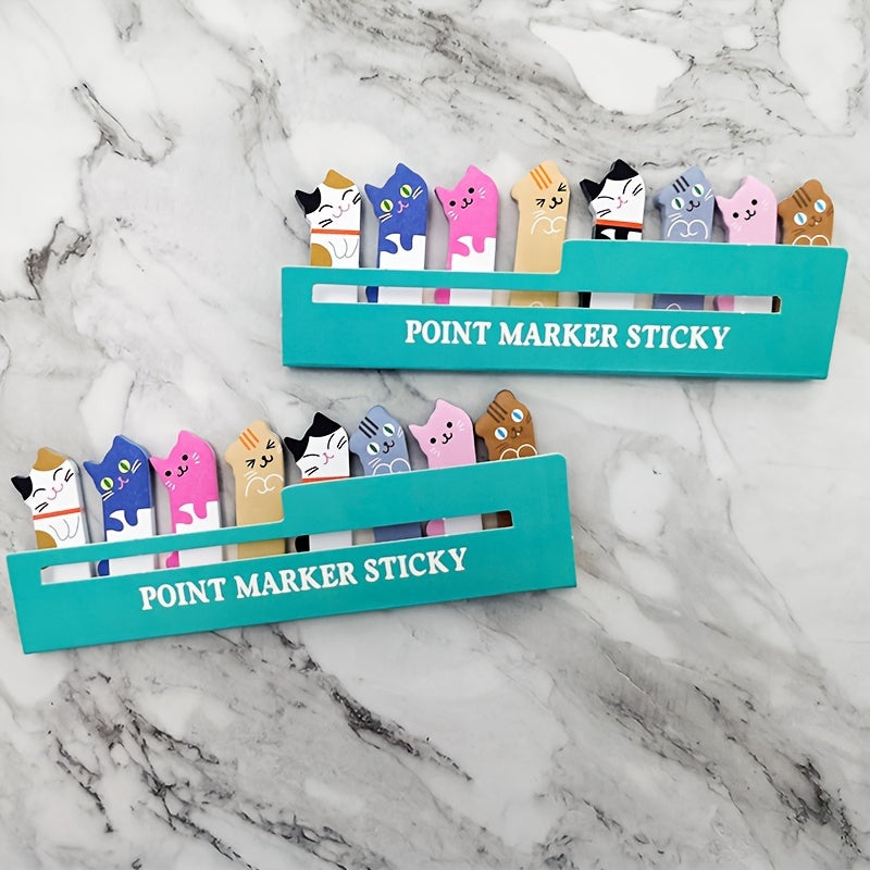 3 Pads Set Cat Shaped Mini Animal Index Sticky Note