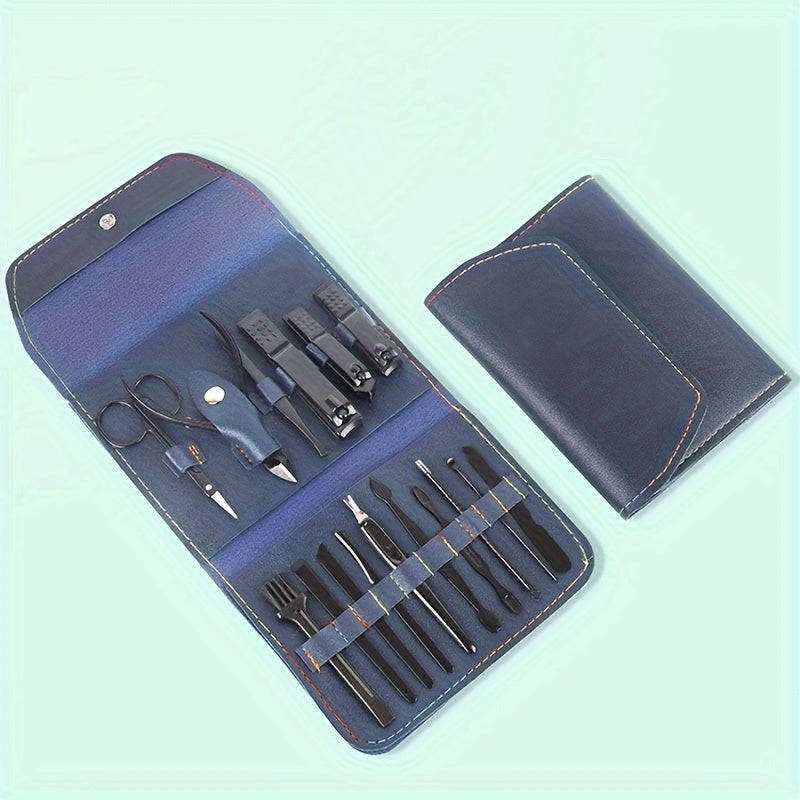 16pcs Folding Nail Cutter Set Multipurpose Nail Trimmer For Home And Outdoor