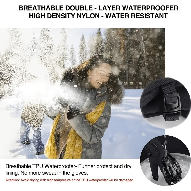 Adult Anti Slip Waterproof Touch Screen Gloves