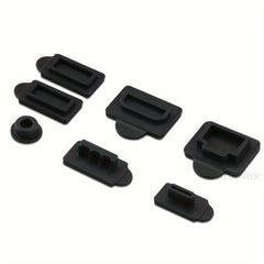7pcs Silicone Dust Plugs Set for Game Console USB Interface