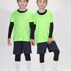 Breathable Soccer Jersey Suit For Kids Sports Training