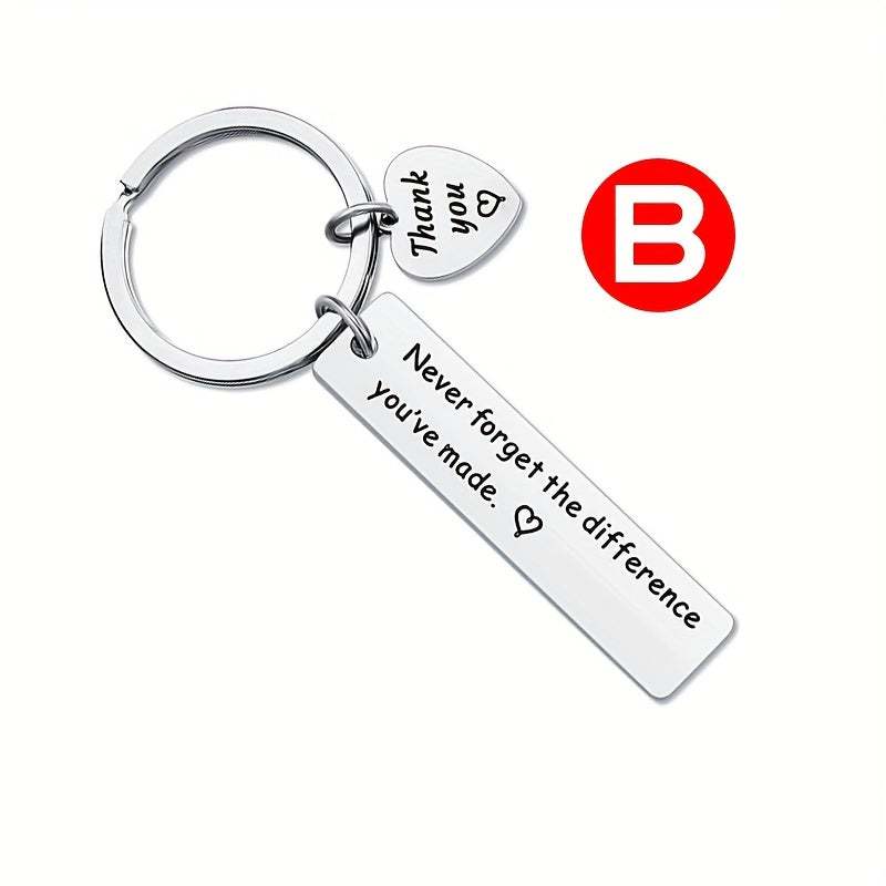 Stainless Steel Keychain Holiday Pendant