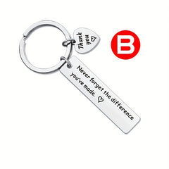 Stainless Steel Keychain Holiday Pendant