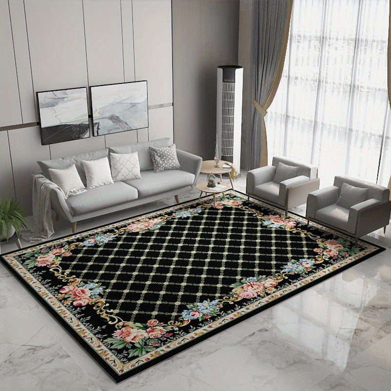 Modern Geometric Area Rug Grey Floor Carpet Living Room Bedroom Dining Room