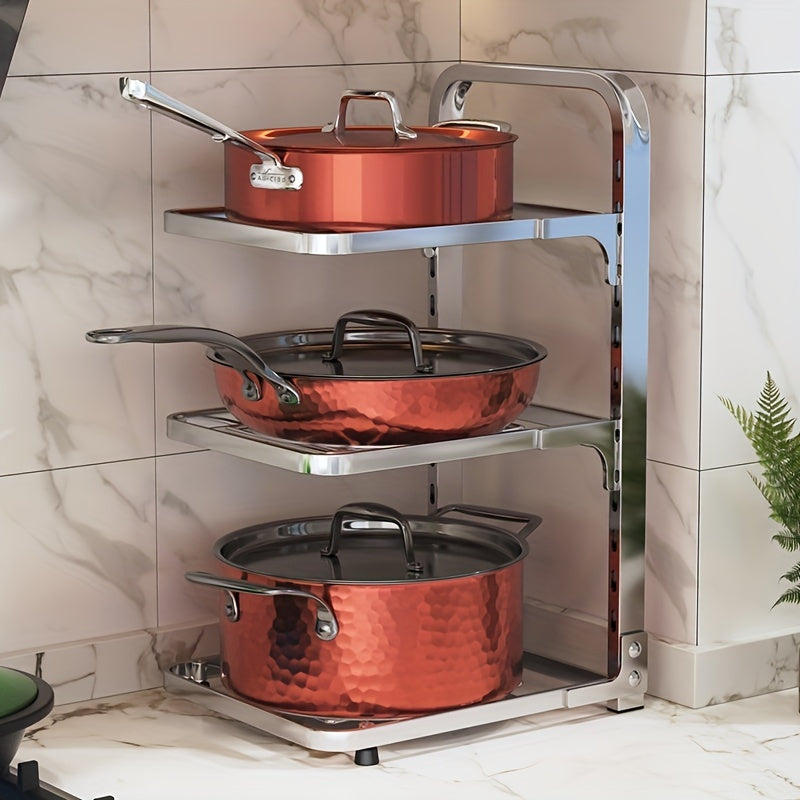 Kitchen Storage Rack for Pots and Pans - Sink Cabinet Organizer