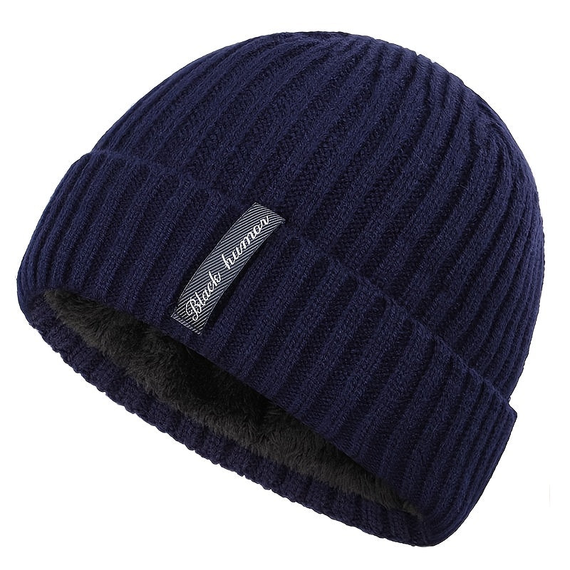 Beanies Velvet Knitted Warm Hat Ear Protection Hat Outdoor