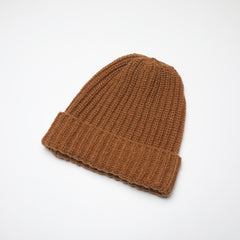 Hand Knit Wool Hat Mens Size XL Watch Cap Beanie