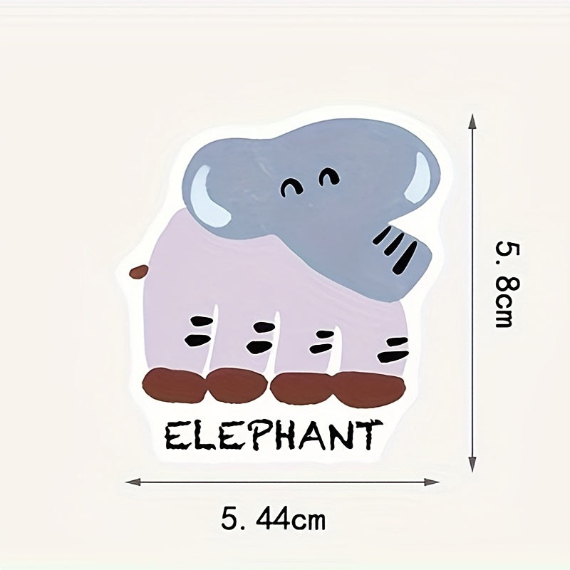 50pcs Cartoon Animal Puzzle Stickers Laptop Phone Water Cup Guitar Skat