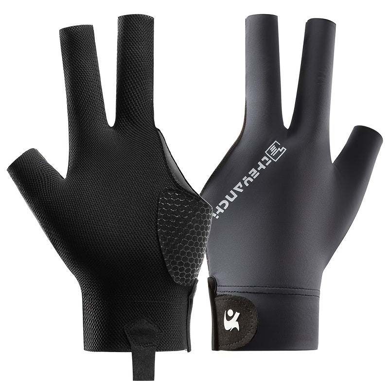 1pc Left Hand Billiard Glove Light & Breathable Three-finger Snooker Non-slip