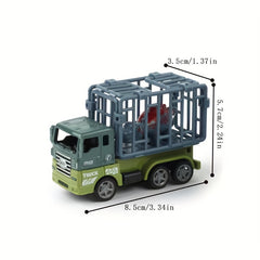 Alloy Pull back Dinosaur Car Toy Simulation Car Model Engineering Car