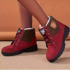 Warm Fleece Lined Ankle Boots for Women