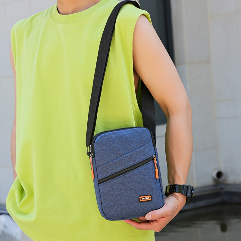 Stylish Canvas Crossbody Backpack Durable Water Resistant for Men's Daily Use