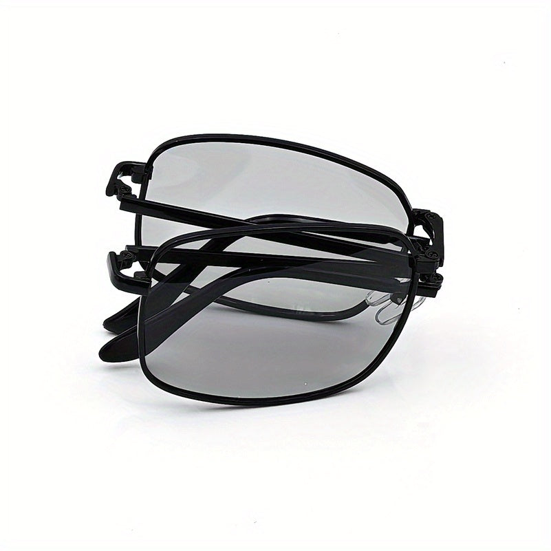 Men's Polarized Folding Sunglasses Metal Frame Outdoor Travel