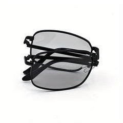 Men's Polarized Folding Sunglasses Metal Frame Outdoor Travel
