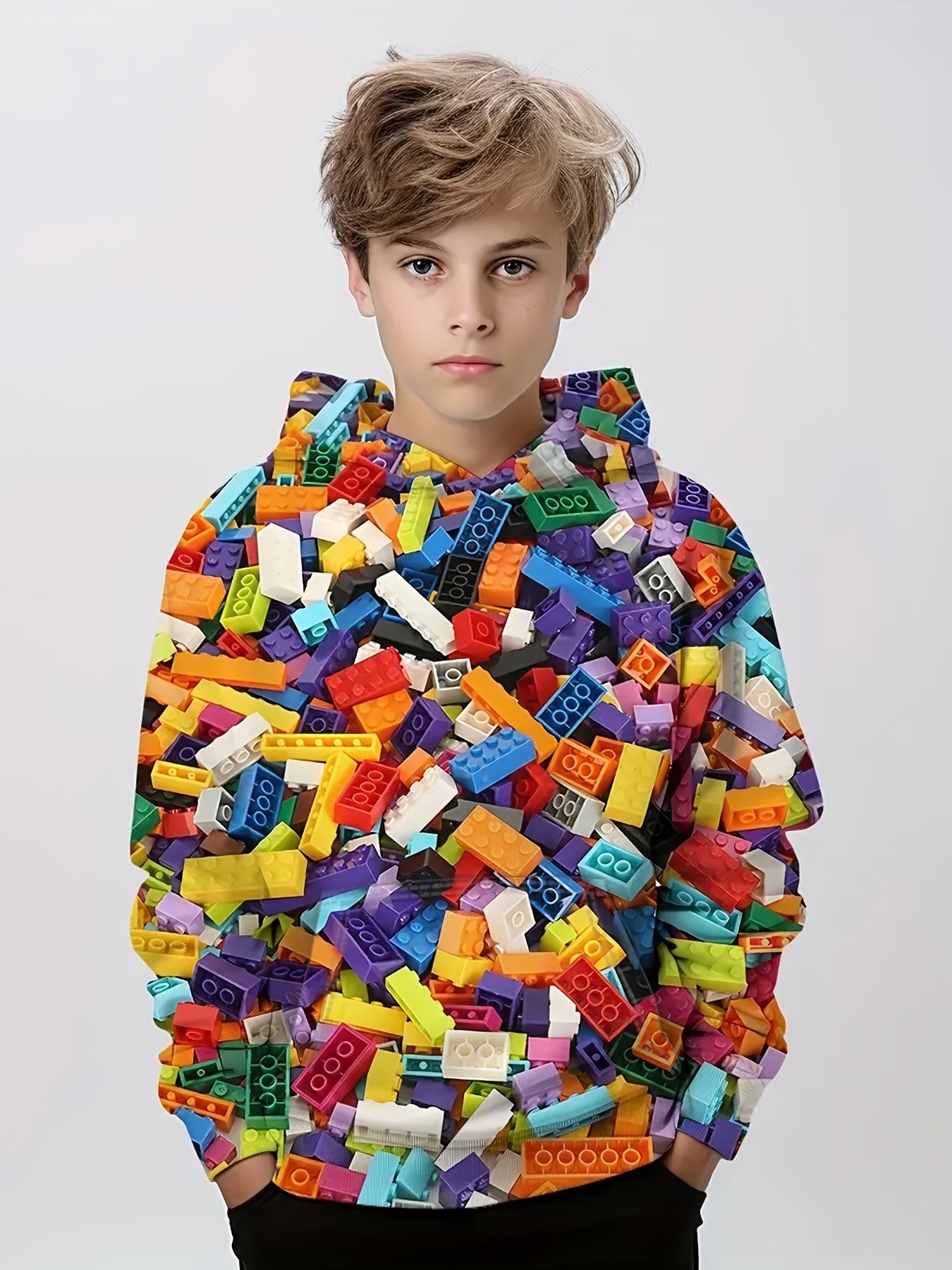 3D Print Boys Hooded Sweatshirt Spring Fall Kids Clothing