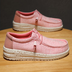 Women's Platform Canvas Shoes Casual Lace Up Outdoor Shoes