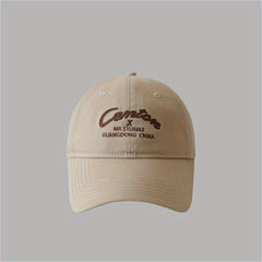 Woven Duck Tongue Cap with Big Brim Baseball Cap for Running