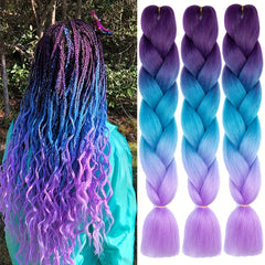 1pc 60-100g Jumbo Braiding Hair Ombre Extensions