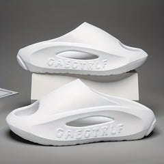 Men's Non Slip Platform Slides Soft Sole Cloud Slides Indoor Outdoor