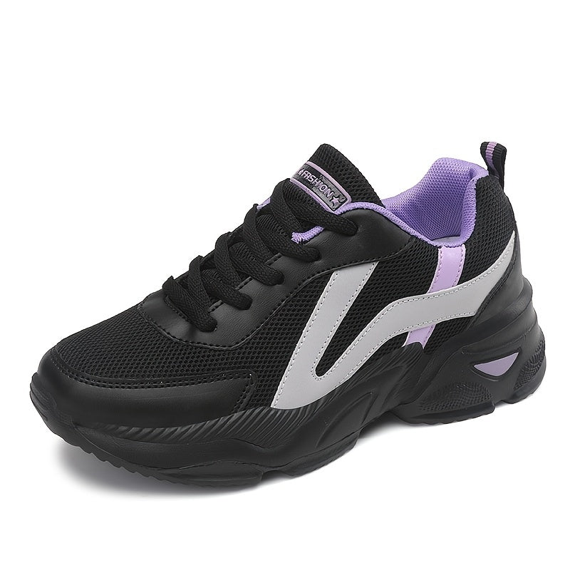 Women's Mesh Breathable Chunky Sneakers Non slip Outdoor Travel Shoes