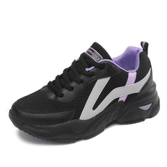 Women's Mesh Breathable Chunky Sneakers Non slip Outdoor Travel Shoes