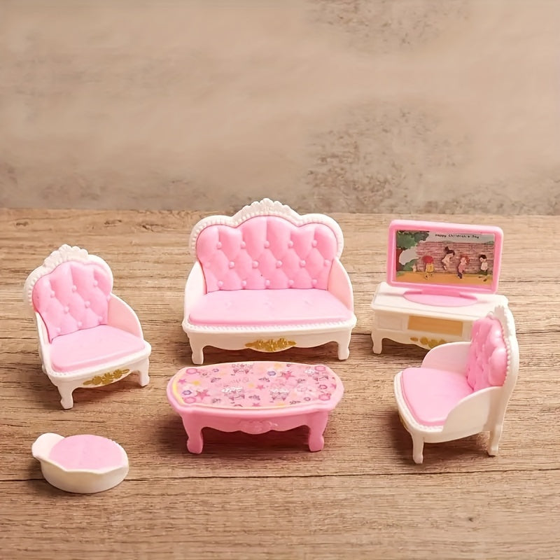 1:12 Dolls House Kitchen Bedroom Bathroom Playset