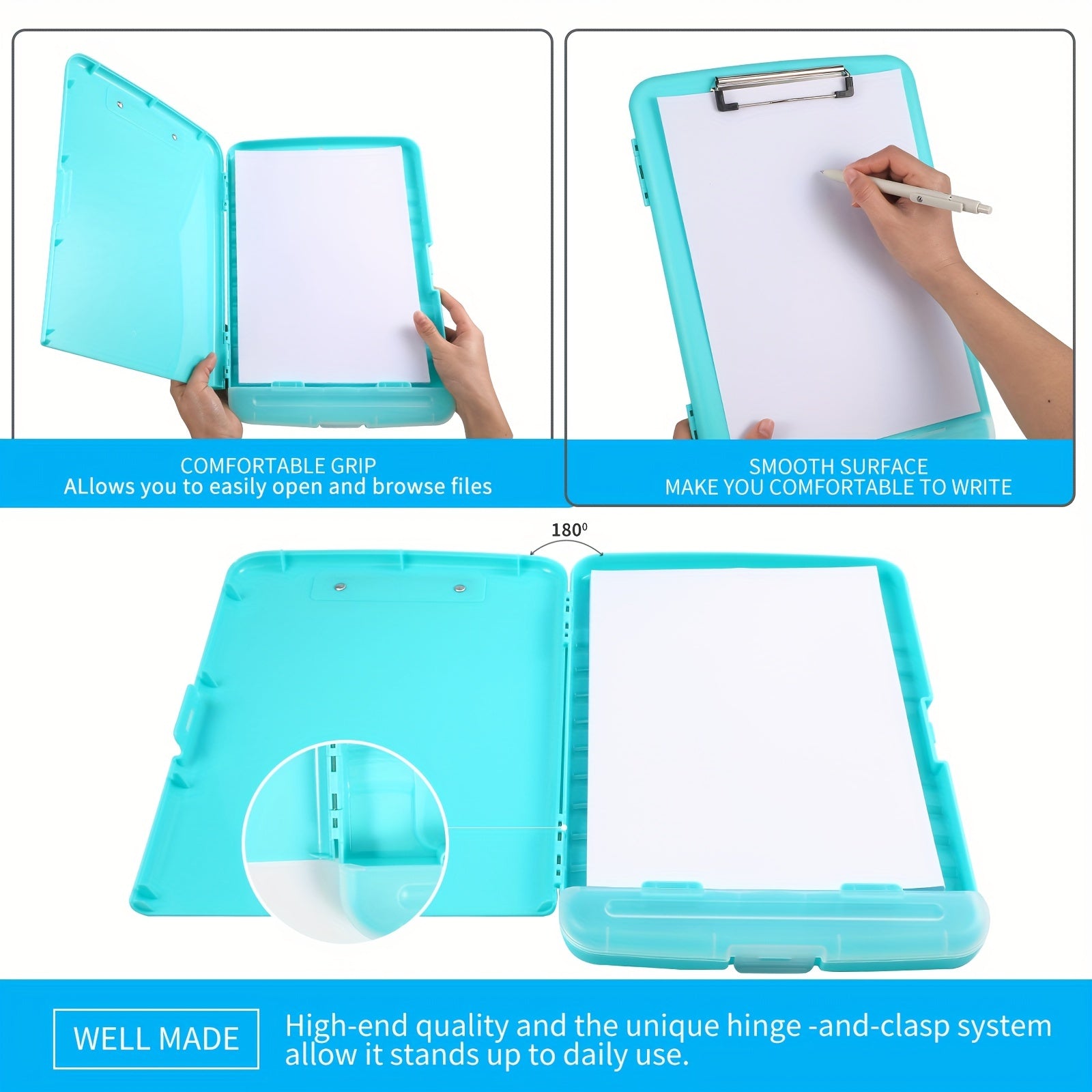 Nursing 8.5x11 Clipboards With Storage: High Capacity Clip Boards With Storage