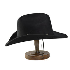 Men's Tweed Cowboy Hat Metal Buckle Wool Retro Knight Hat