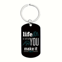Engraved Metal Key Chain Inspirational Gift for Friends Family Colleagues
