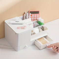 Desktop Storage Box with Drawer Office Desk Debris Sorting Box