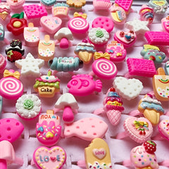 10pcs Girls Multicolor Food Fruit Animal Ring Princess Dress Up Accessory Set