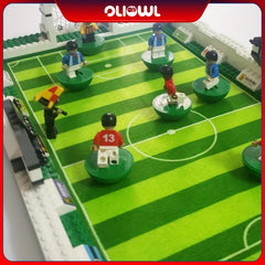 Soccer Field Building Block Set with Controllable Players