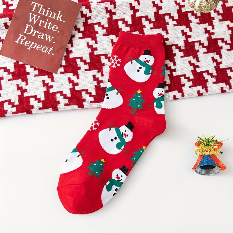 Christmas Cartoon Socks for Men and Women US5-8.5