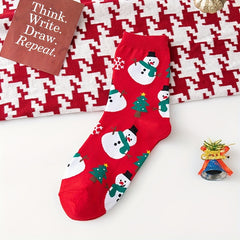 Christmas Cartoon Socks for Men and Women US5-8.5