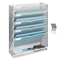 5-Layer Wall-Mounted File Rack Mail Rack Organizer