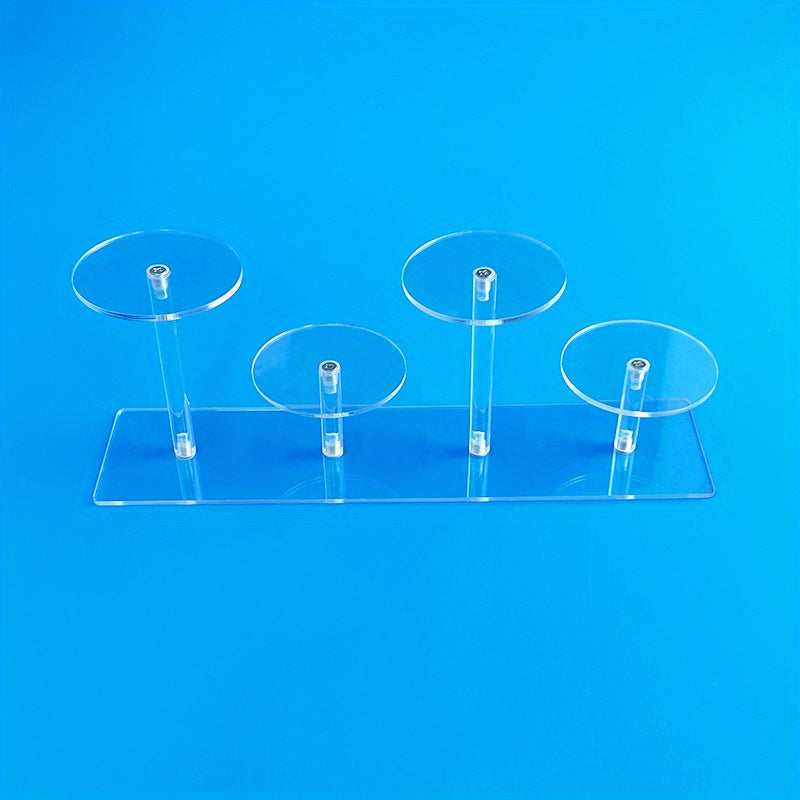 4 Tier Acrylic Display Stand for Figures Collectibles Toys Dolls Jewelry