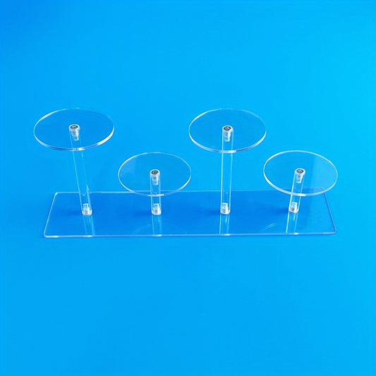 4 Tier Acrylic Display Stand for Figures Collectibles Toys Dolls Jewelry