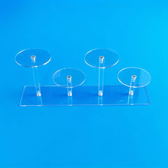 4 Tier Acrylic Display Stand for Figures Collectibles Toys Dolls Jewelry