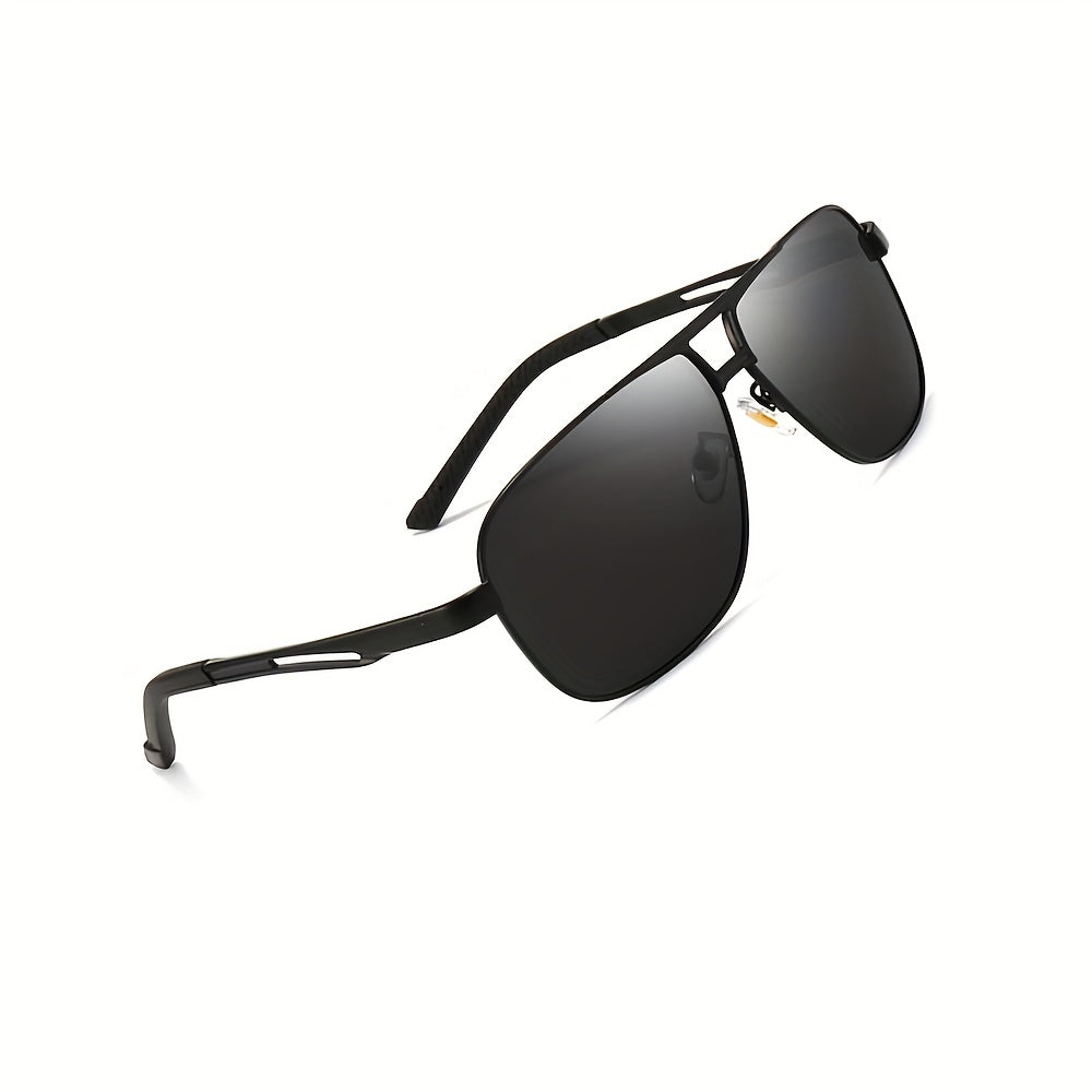 Men's Vintage Polarized Square Sunglasses UV Protection Sunshade