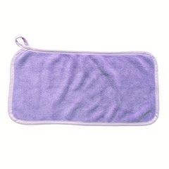 2pcs Light Purple Small Towel For Hands Soft Absorbent Microfiber with Loop