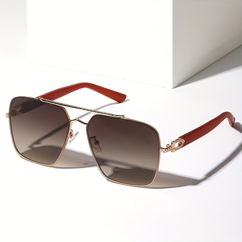 Men's Square Frame Sunglasses for Outdoor Travel