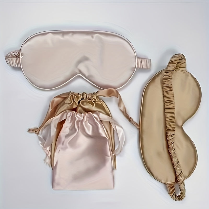 Soft Eye Mask Blackout Blindfold with Storage Bag