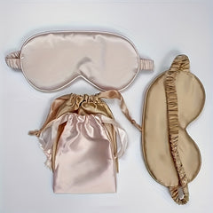 Soft Eye Mask Blackout Blindfold with Storage Bag