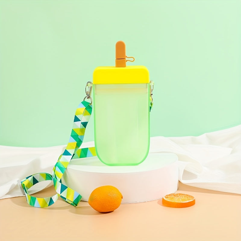 Kids' Ice Cream Water Bottle w/ Strap - Leak Proof