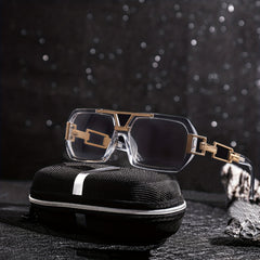 Men's Square Frame Sunglasses UV Protection