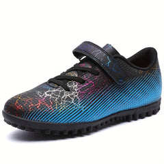 Adult Turf Football Boots Hook Loop Velcro Outdoor TF Soccer Cleats