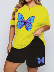 Butterfly Print Pajama Set
