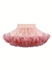 Toddler Girls Mesh Tutu Skirt for Birthday Party Dance Performance